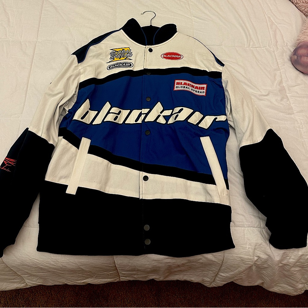 Y2k Made Extreme X BlackAir embroidered racing jacket